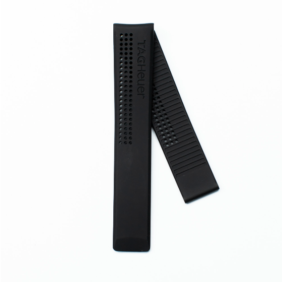 TAG Heuer Carrera FT6040 CV201AK Black Rubber Strap 20mm - Genuine OEM