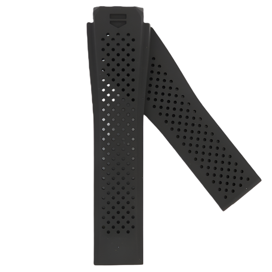 TAG Heuer Connected FT6045 SAR8A80 Black Rubber Strap 22mm - Genuine OEM