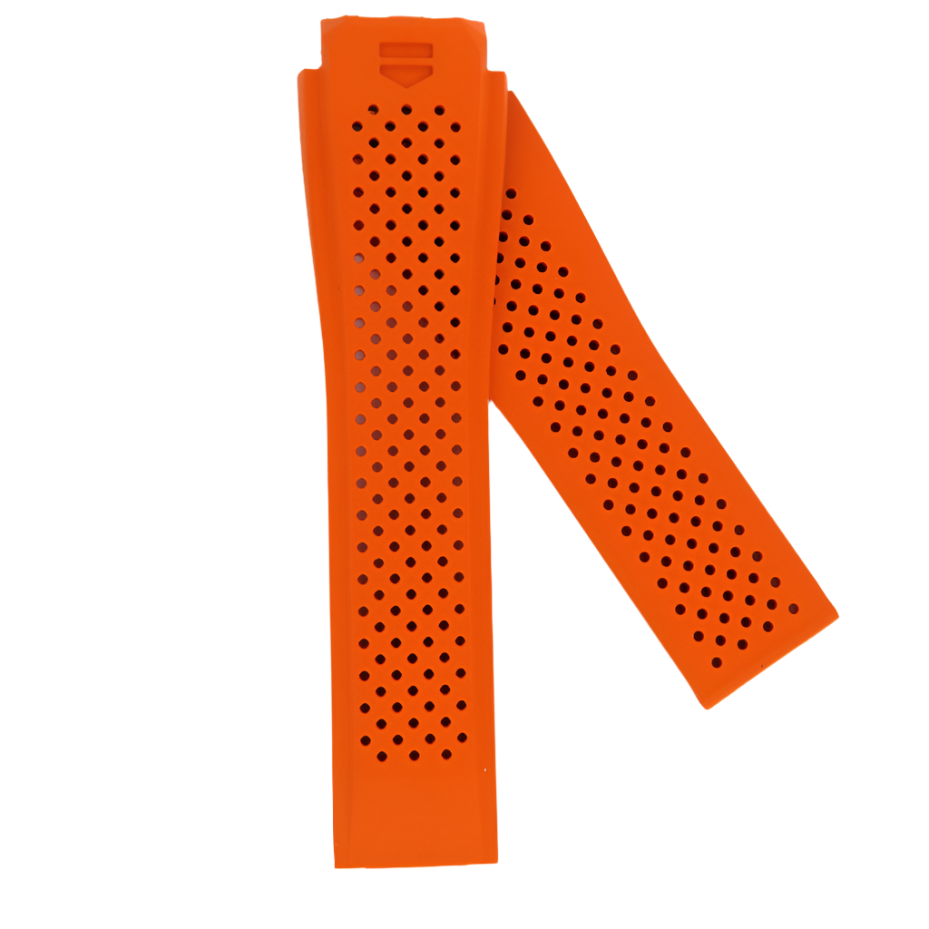 TAG Heuer FT6061 SAR8A80 Connected Orange Rubber Strap 22mm - Genuine OEM
