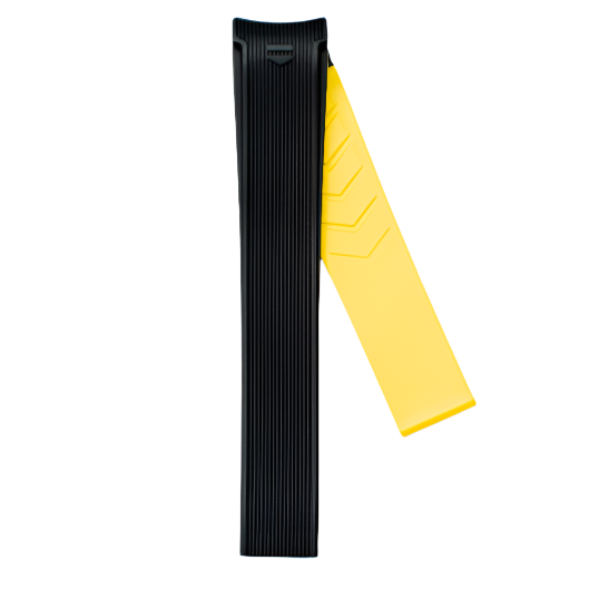 TAG Heuer FT6069 WAY201A Aquaracer Black/Yellow Rubber Strap 21.5mm - Genuine OEM