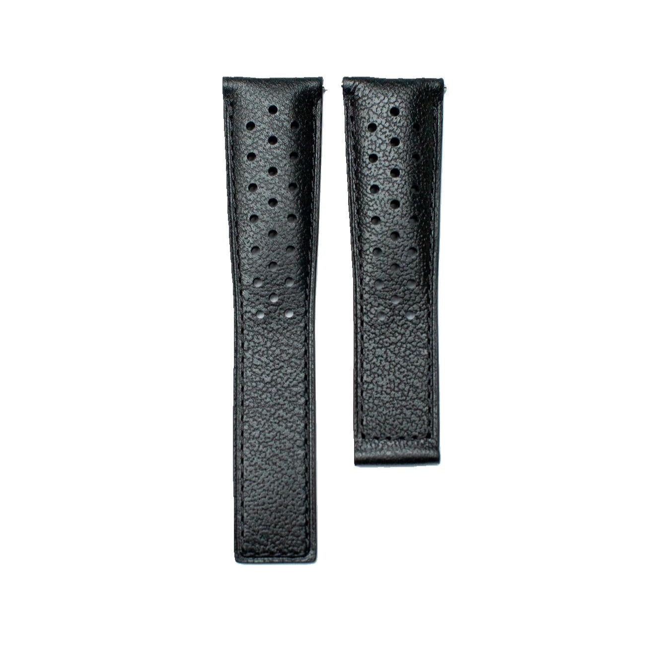 TAG Heuer Monaco FC6241 CAW211A Black with Holes Calfskin Strap 22mm - Genuine OEM