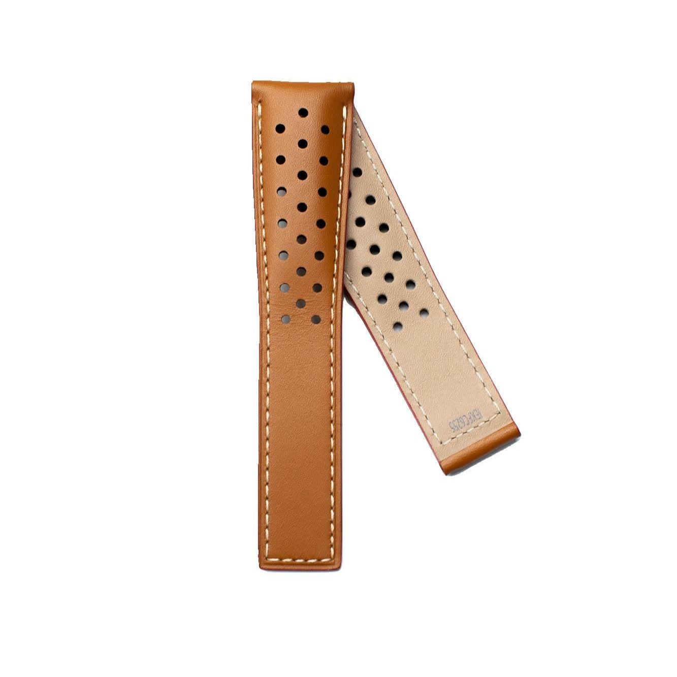 TAG Heuer Monaco CAW2110 FC6255 Brown with holes Leather Calfskin Strap 22mm - Genuine OEM