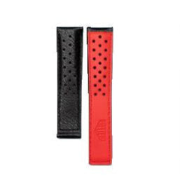TAG Heuer Carrera FC6310 CV2119 Black with holes Calfskin Strap 20mm - Genuine OEM
