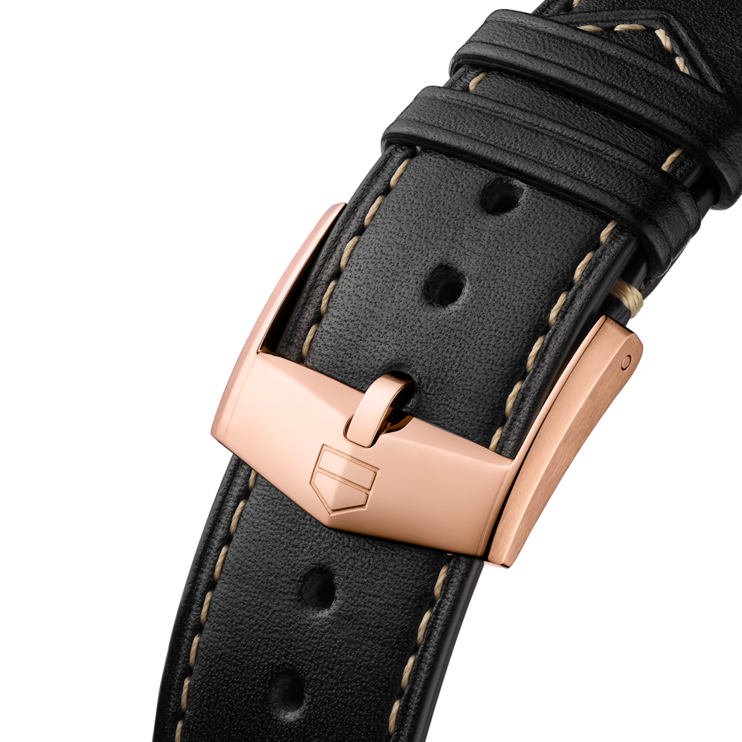 TAG Heuer FC1108 Carrera CBN2043 Satin finished polished Gold Buckle 20mm- Genuine OEM