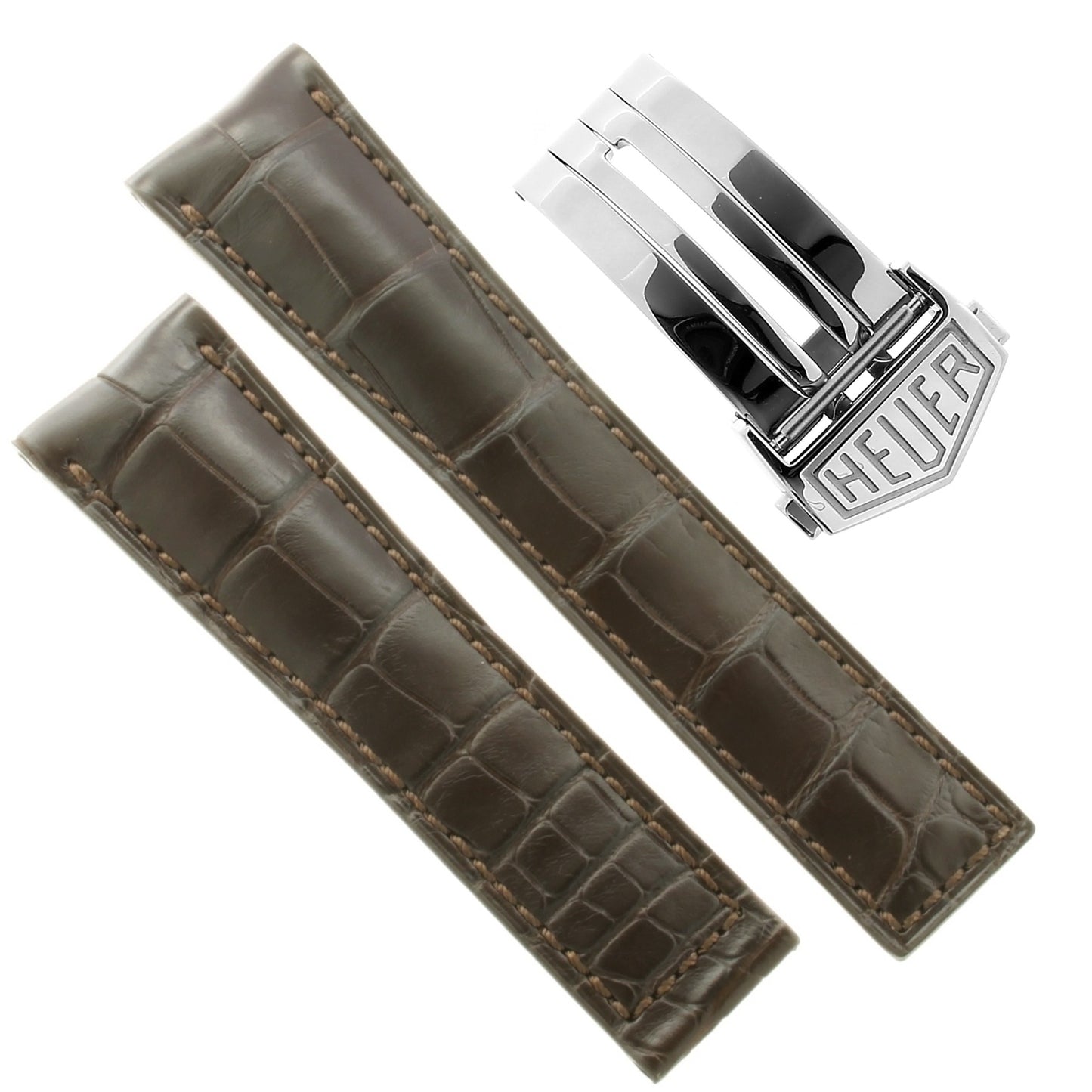 TAG Heuer Carrera FC6236 Brown Aligator Leather Strap - Genuine OEM