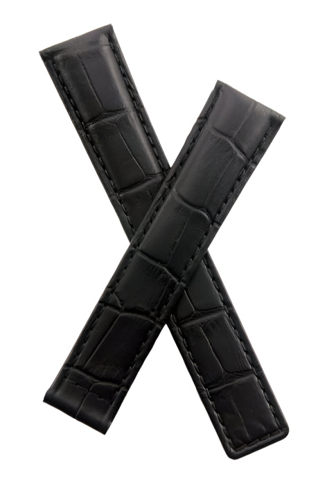 TAG Heuer FC6263 WV2212 Carrera Alligator Strap Black BC6334 18mm - Genuine OEM