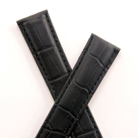 TAG Heuer FC6263 WV2212 Carrera Alligator Strap Black BC6334 18mm - Genuine OEM