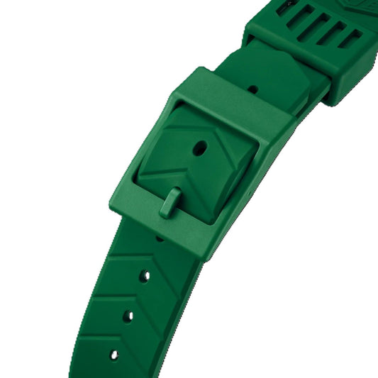 TAG Heuer Formula 1 BT0014 WA121L  Green rubber strap / micro-blasted green plastic ardillon buckle 18.09mm - Genuine OEM