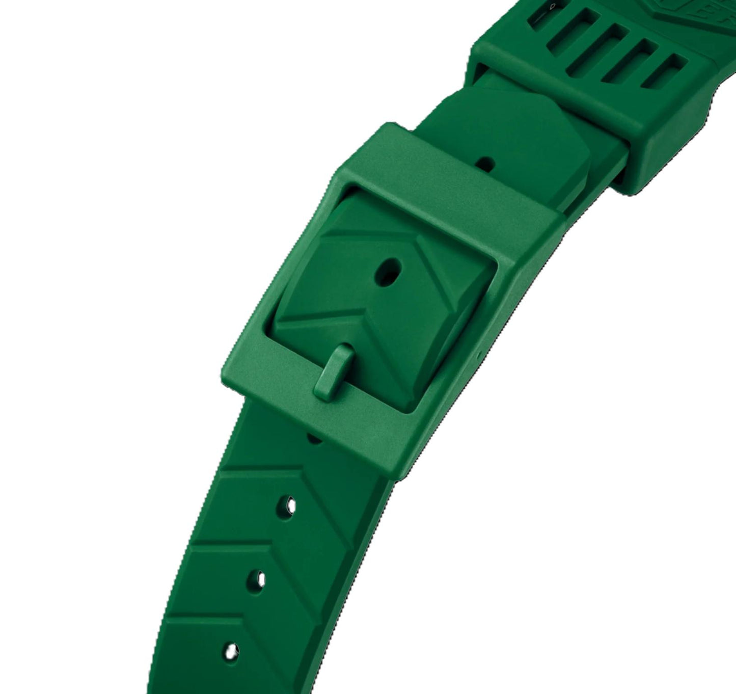 TAG Heuer Formula 1 BT0014 WA121L  Green rubber strap / micro-blasted green plastic ardillon buckle 18.09mm - Genuine OEM
