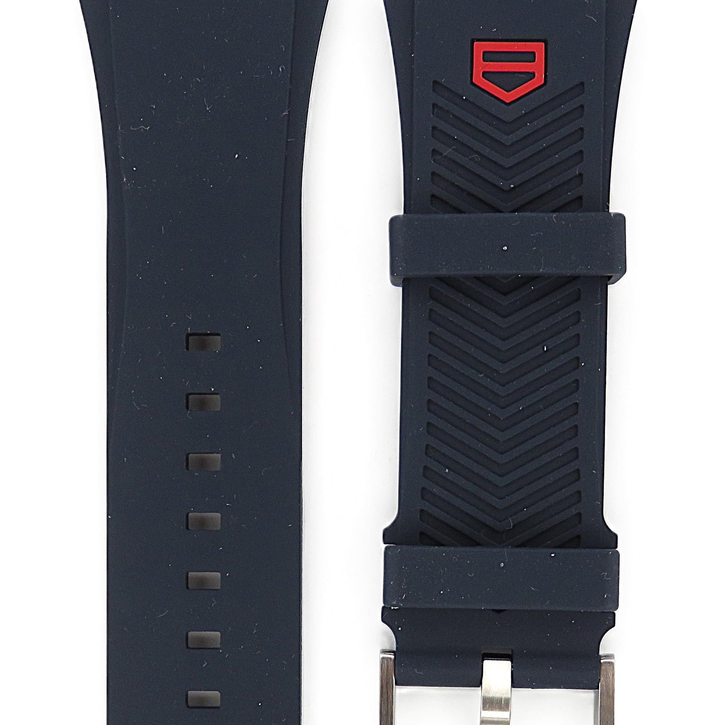 TAG Heuer Formula 1 F1 CBZ2080 BT0026 Blue - red rubber strap / satin-finished steel ardillon buckle 18.5mm - Genuine OEM