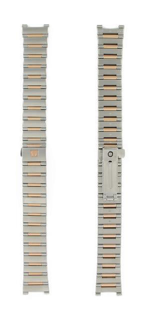 OMEGA Constellation 111.25.26.60.55.001  Bracelet 6552/864 Stainless Steel / Rose Gold 16.30 mm Ref 020DI6552864, 7612882519957 – Genuine OEM