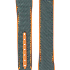 OMEGA Seamaster 215.92.46.51.99.001 Rubber Strap Grey / Orange  22mm Ref 032CVZ005088, 7613304148038 – Genuine OEM