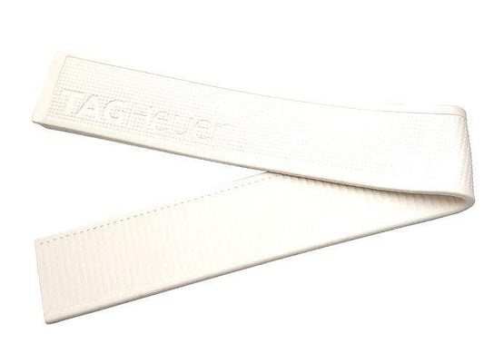 TAG Heuer Golf FT6008 WAE1112 White Rubber Strap 22mm - Genuine OEM