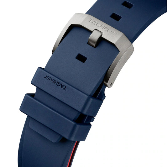 TAG Heuer Formula 1 Chronograph FT8091 Blue/Red Rubber Strap 18.5mm - Genuine OEM