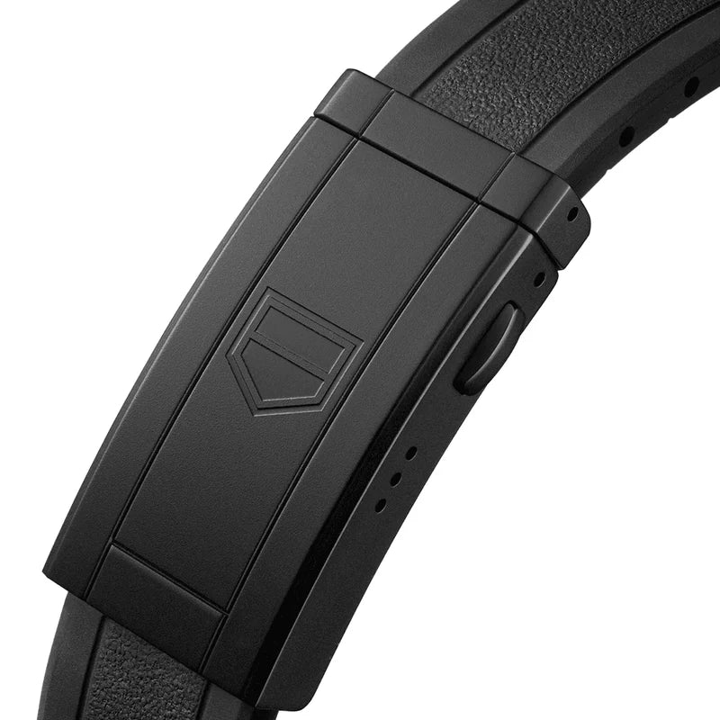 TAG Heuer FC5119 Aquaracer Premium WBP1112 Micro-blasted black DLC Steel Deployment Clasp / Folding Buckle 18mm - Genuine OEM