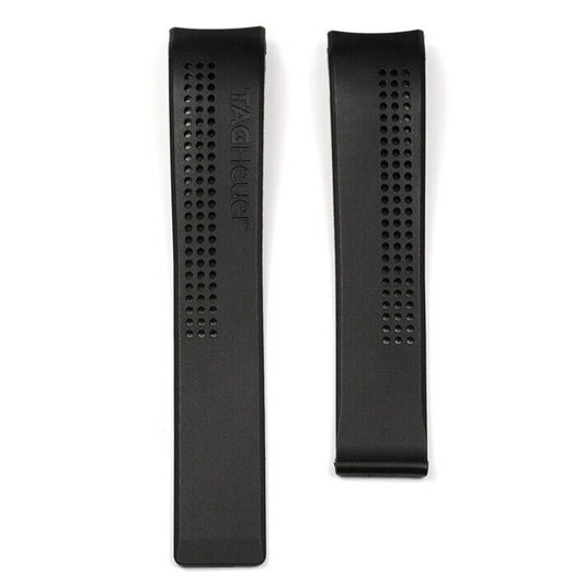 TAG Heuer Carrera FT6014 CV2014-2 Black Rubber Strap 20mm - Genuine OEM
