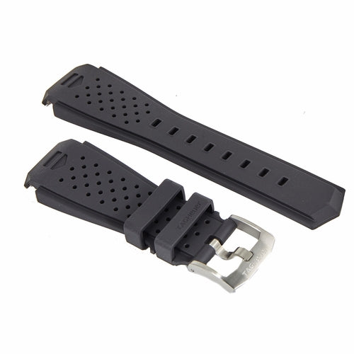 TAG Heuer Connected BT0732 Black Rubber Strap 20mm - Genuine OEM