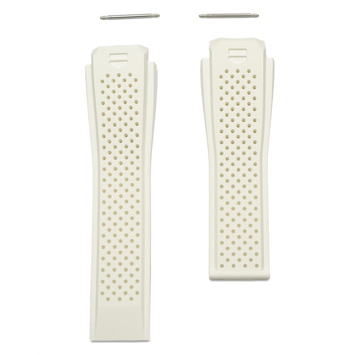 TAG Heuer Connected FT6056 SAR8A80 White Rubber Strap 22mm - Genuine OEM