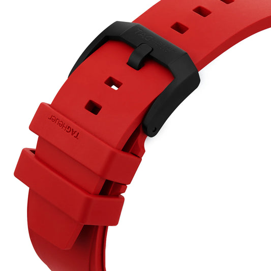 TAG Heuer Formula 1 Chronograph FT8093 Red Rubber Strap 18.5mm - Genuine OEM