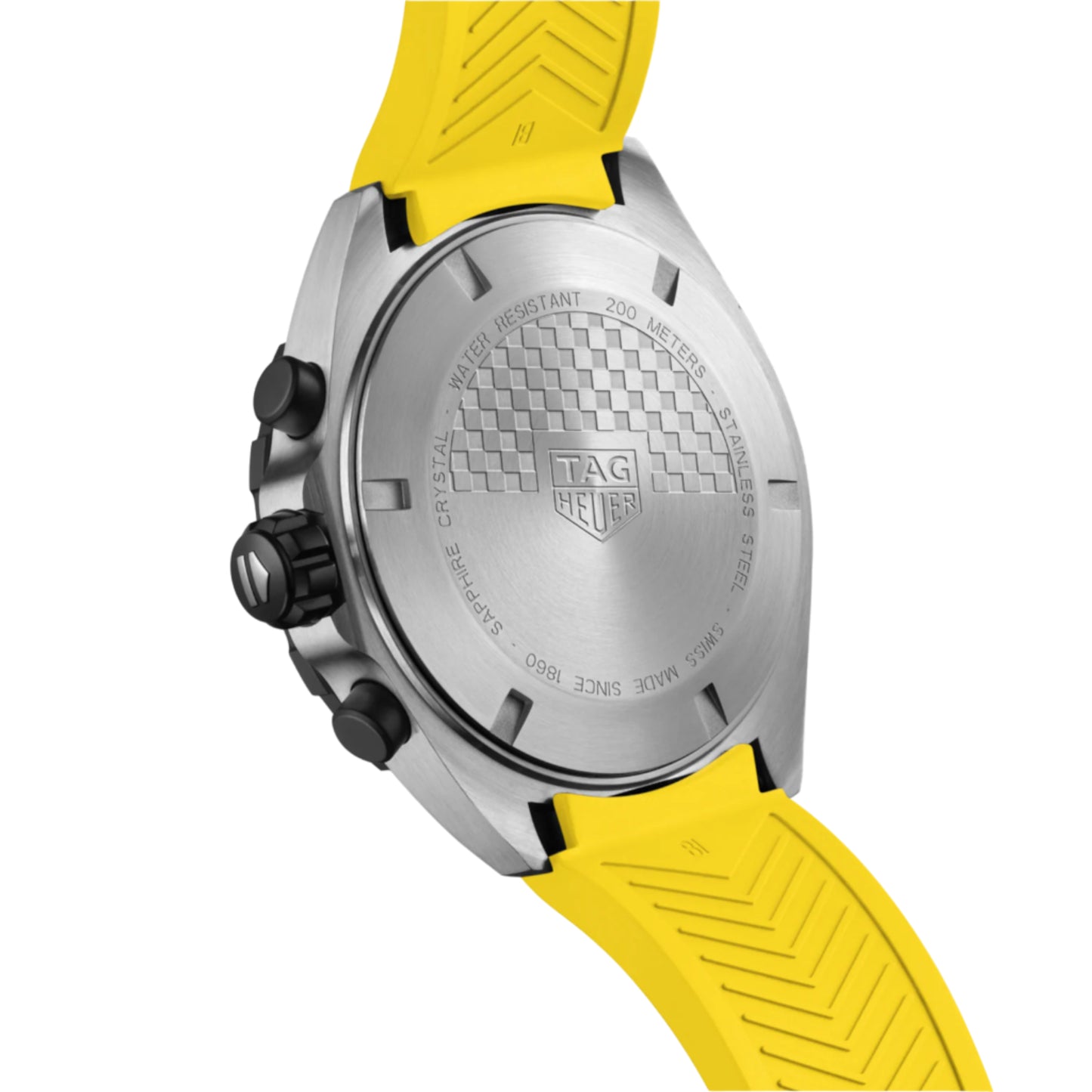TAG Heuer Formula 1 F1 CAZ101AM BT0743 FT8054 Yellow Rubber Strap with Buckle 21.5mm - Genuine OEM
