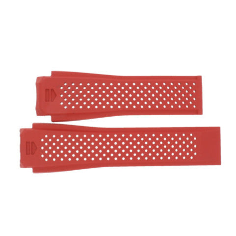TAG Heuer Connected FT6057 SAR8A80 Red Rubber Strap 22mm - Genuine OEM