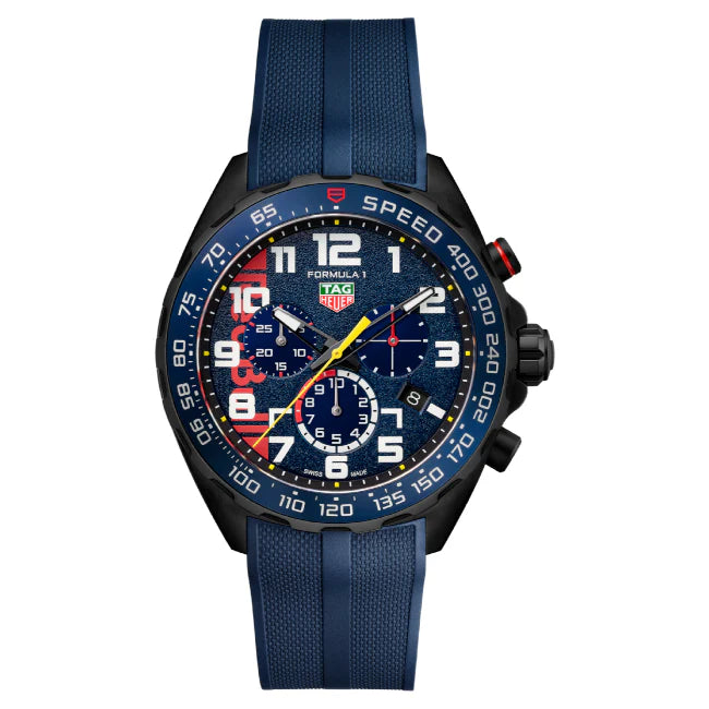 TAG Heuer Formula 1 Chronograph FT8090 Blue Rubber Strap 21.5mm - Genuine OEM