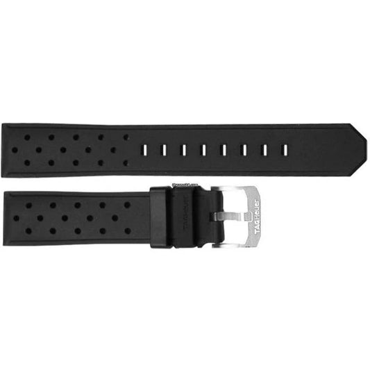 TAG Heuer Formula 1 F1 BT0725 Black Rubber Strap 19.6mm - Genuine OEM