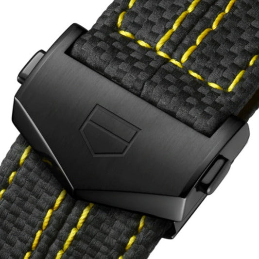 TAG Heuer FC5108 Carrera CBN2A1G Satin-finished and polished Black DLC Steel Deployment Clasp / Folding Buckle 20mm - Genuine OEM