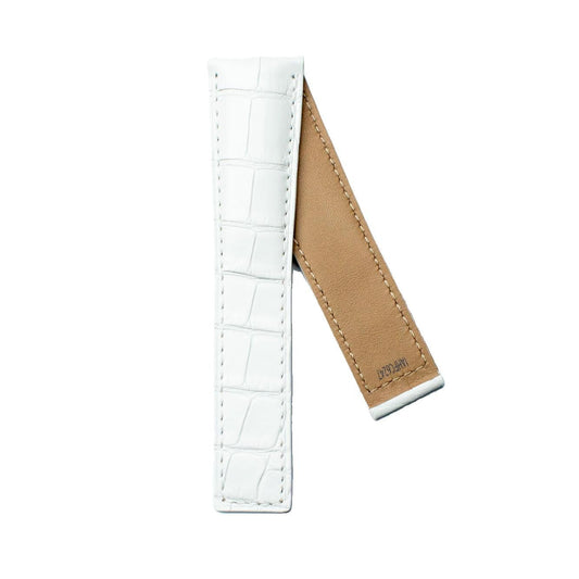 TAG Heuer Monaco FC6247 WAW1313 White Alligator Leather Strap 22mm - Genuine OEM