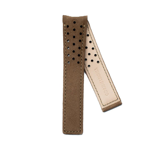 TAG Heuer Carrera FC6321 CAR2015 Brown with holes Calfskin Strap 22mm - Genuine OEM