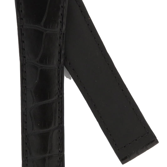 TAG Heuer Monaco CAL5113 FC6329 Black Alligator Leather Strap 22.5mm - Genuine OEM