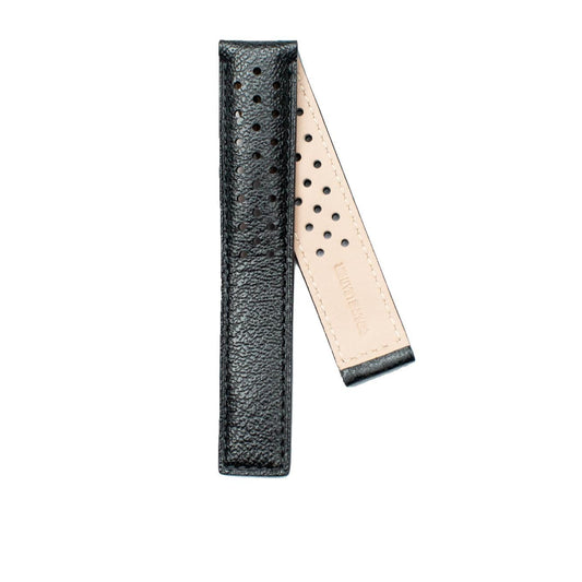 TAG Heuer Carrera FC6353 CAR221A Black with holes Calfskin Strap 19mm - Genuine OEM