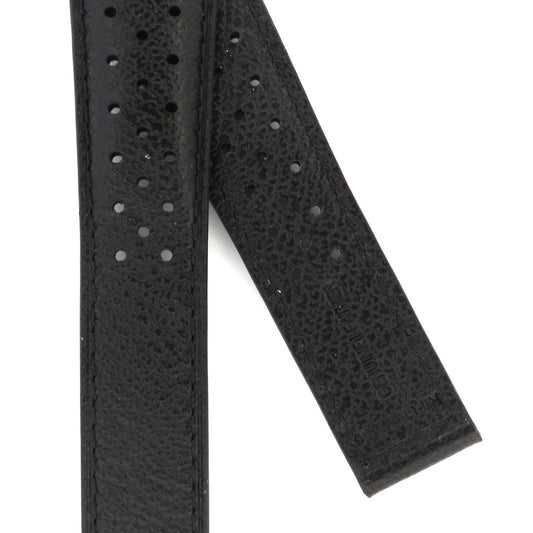 TAG Heuer Monaco FC6356 CAW2111 Black with holes Calfskin Strap 22mm - Genuine OEM