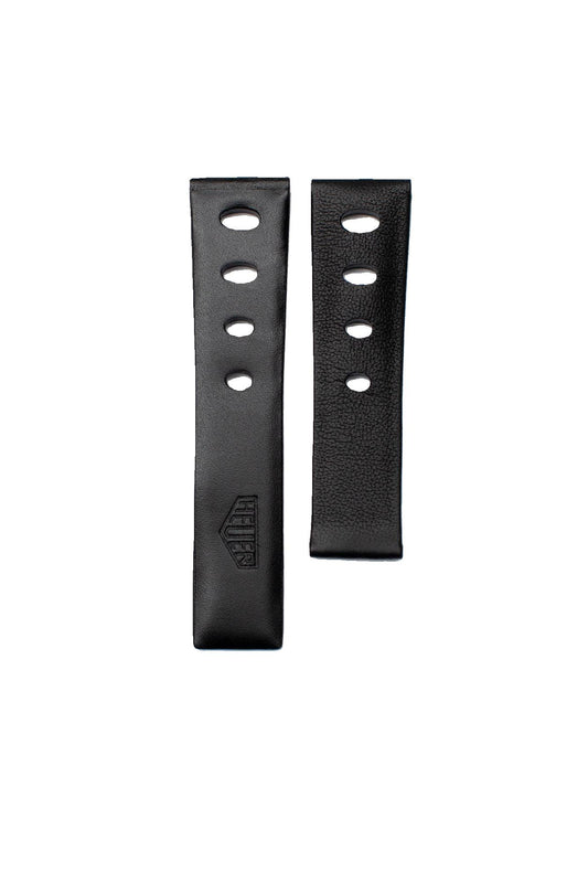 TAG Heuer Monaco FC6375 CAW2115 Black with holes Calfskin Strap 22mm - Genuine OEM
