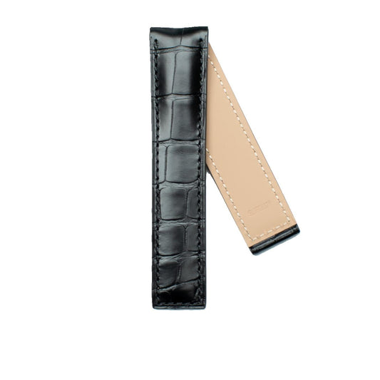 TAG Heuer Carrera CV2A1AB FC6379 Matt Black Alligator Leather Strap 22mm - Genuine OEM