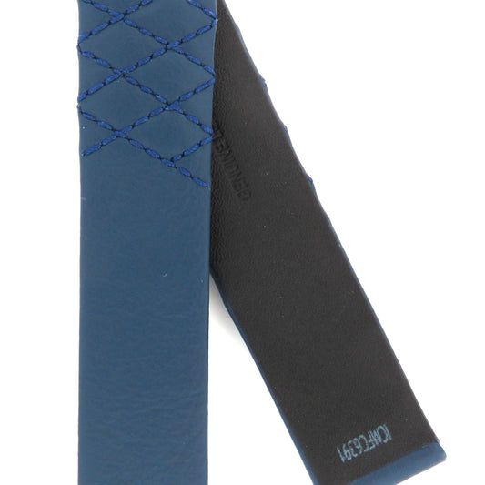 TAG Heuer Carrera FC6391 WAR1112 Blue padded Calfskin Strap 19mm - Genuine OEM