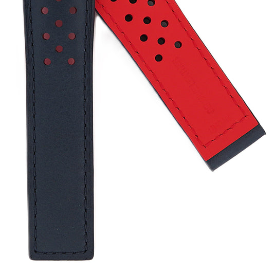 TAG Heuer Carrera FC6421 WAR2A13 Blue with holes Calfskin Strap 22mm - Genuine OEM