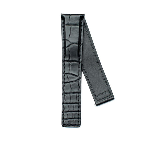 TAG Heuer Monaco FC6497 CBL2116 Black Alligator Strap 22mm - Genuine OEM