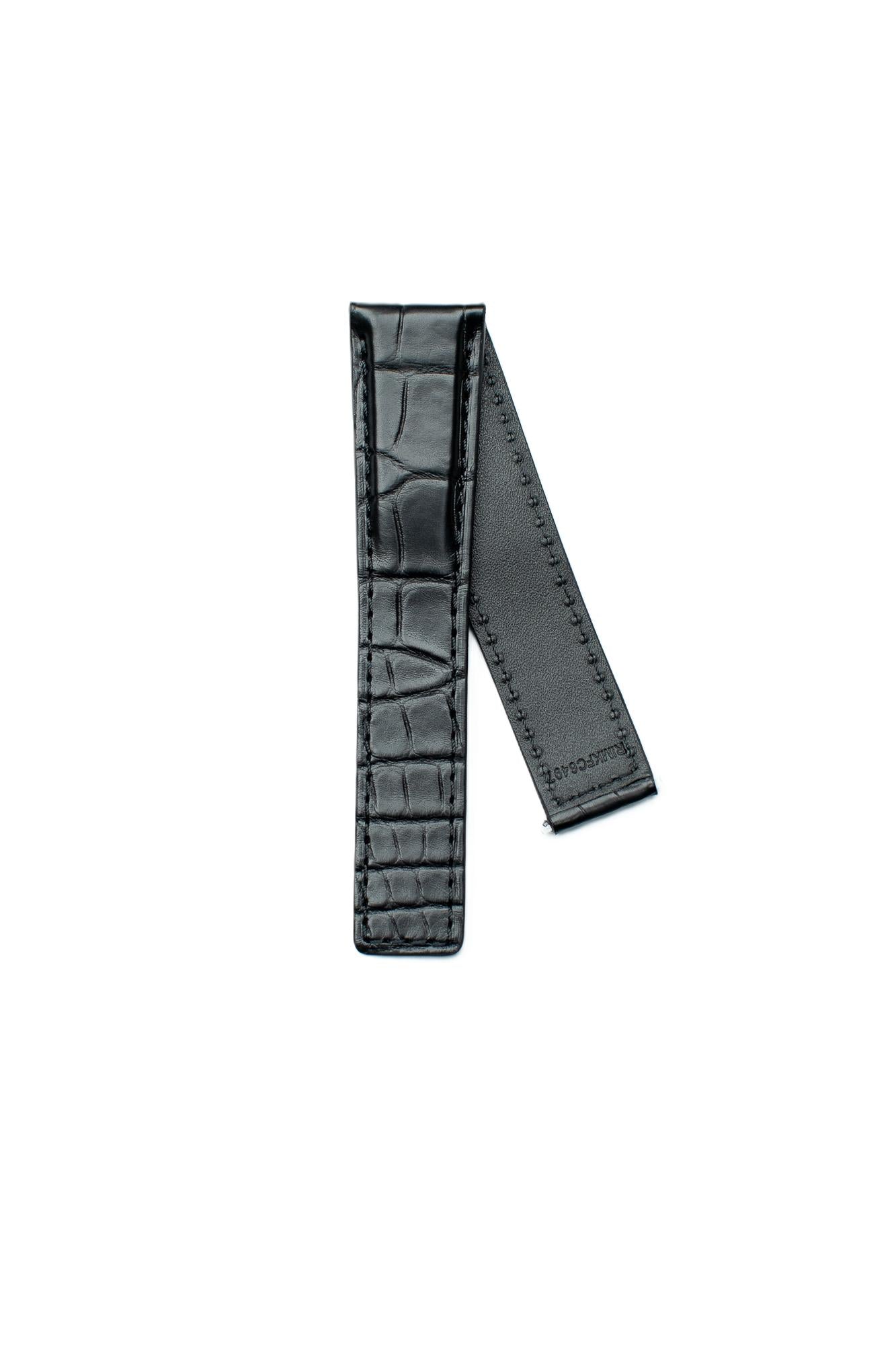 TAG Heuer Monaco FC6497 CBL2116 Black Alligator Strap 22mm - Genuine OEM