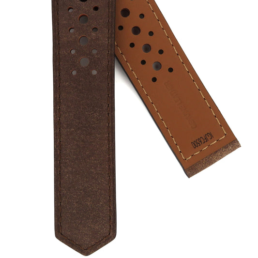 TAG Heuer Carrera FC6500 CBN2014 Chestnut with holes Calfskin Strap 22mm - Genuine OEM