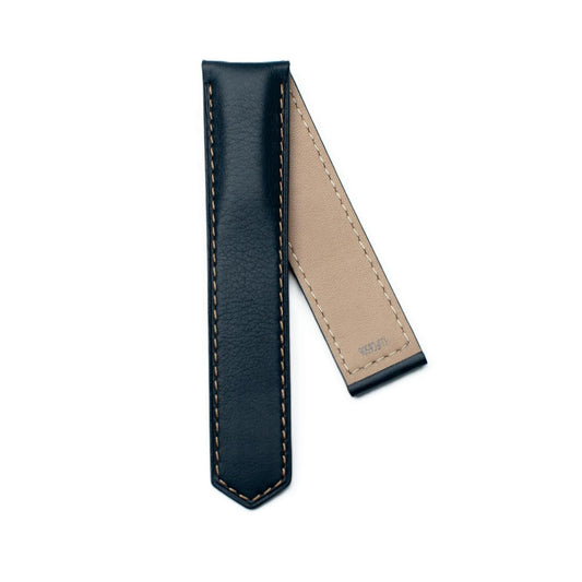TAG Heuer Carrera FC6506 WBN2050 Blue, yellow-chestnut stitching Calfskin Strap 21.50mm - Genuine OEM
