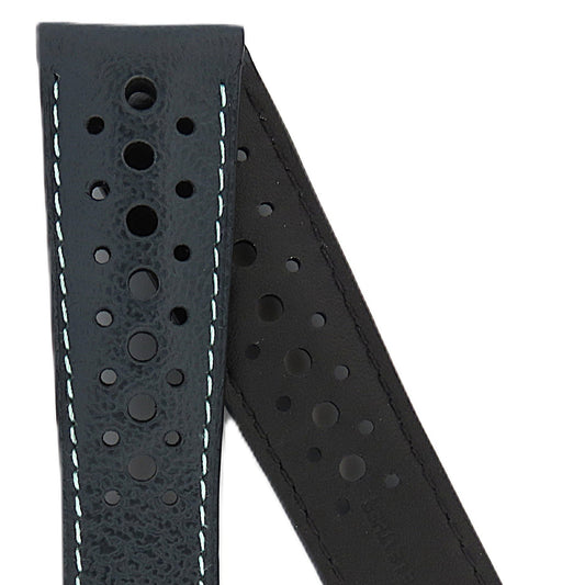 TAG Heuer Monaco FC6510 CBL2117 Blue with holes Calfskin Strap 22mm - Genuine OEM