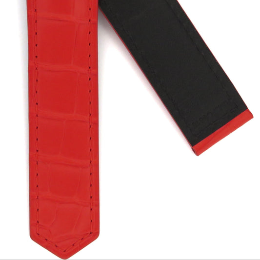 TAG Heuer Carrera FC6516 CBN2A1K Red Alligator Strap 22mm - Genuine OEM