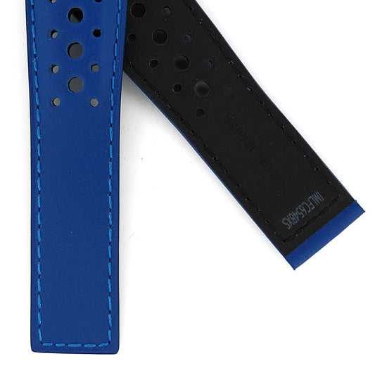 TAG Heuer Monaco FC6548XS CAW218C Blue Calfskin Extra Short Strap 18.2mm - Genuine OEM
