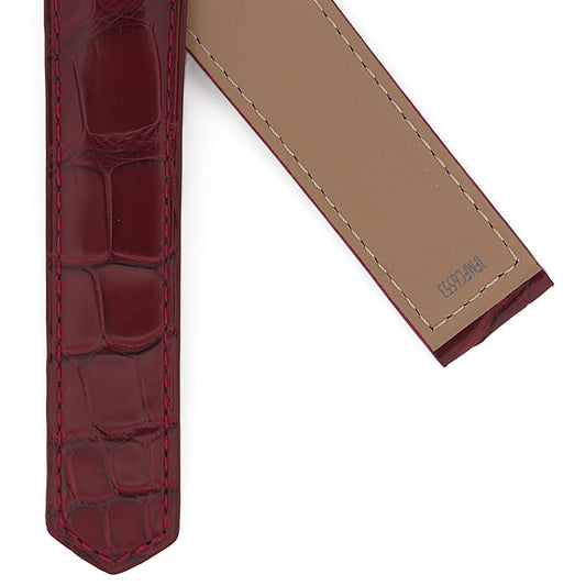 TAG Heuer Carrera FC6553 CBN201H Red Alligator Strap 22mm - Genuine OEM