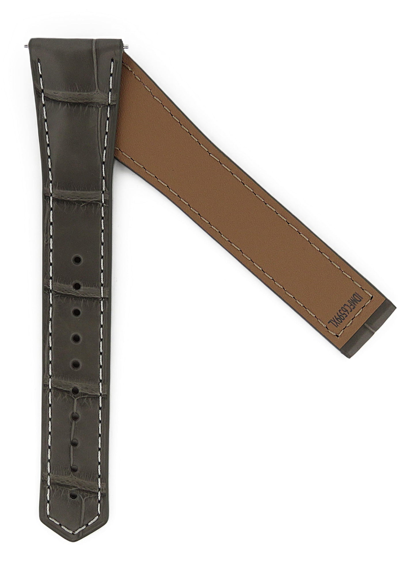 TAG Heuer Carrera FC6599XL CBS2214 Grey Alligator Extra Long Strap 20.5mm - Genuine OEM