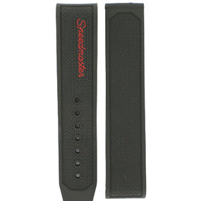 OMEGA Speedmaster 326.32.40.50.11.001 Rubber Strap Black 19mm Ref 98000418, 7612882978563 – Genuine OEM.