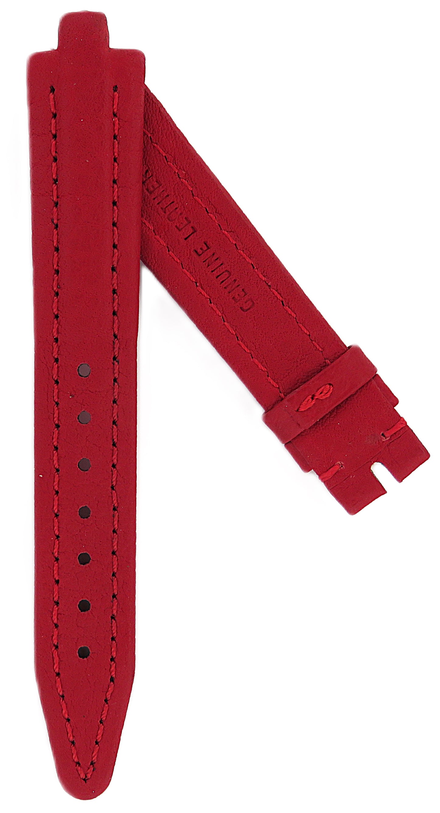 TAG Heuer Kirium FC8104 WL1310 Red Calfskin Strap 16mm - Genuine OEM