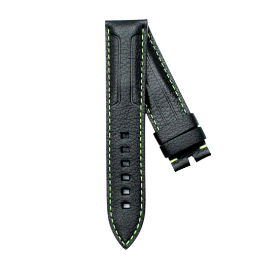 TAG Heuer Formula 1 FC8245-0 CAZ101P Black with Green Stitching Calfskin Strap 21.5mm - Genuine OEM