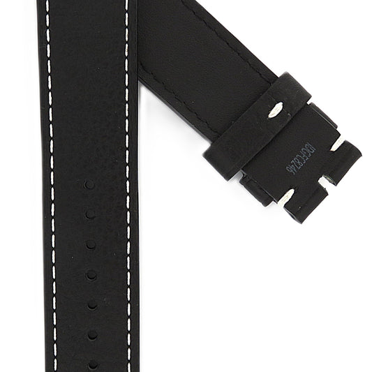 TAG Heuer Autavia FC8246 CBE2116 Black with White Stitching Calfskin Strap 21mm - Genuine OEM